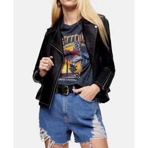 Topshop Super Ripped Mom Shorts Size 8